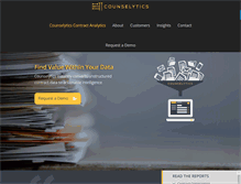 Tablet Screenshot of counselytics.com